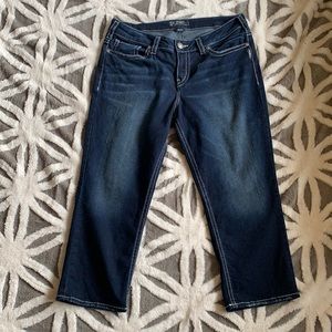 Silver Jeans SUKI mid capri size 14